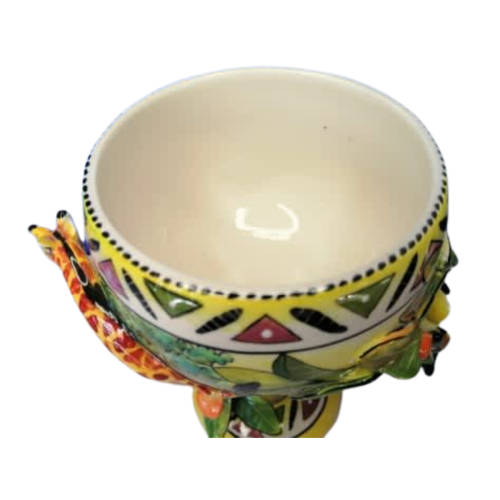 Ardmore Style Intu-Art Giraffe Goblet Superb Detail