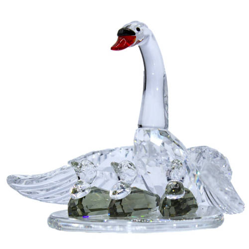 Swarovski Crystal, Swan Family, Beauties of the Lake Series, Retired 2004