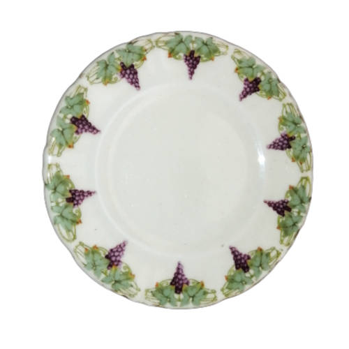 Royal Doulton Trio featuring a charming purple grapes and green vines with  gold accents.
