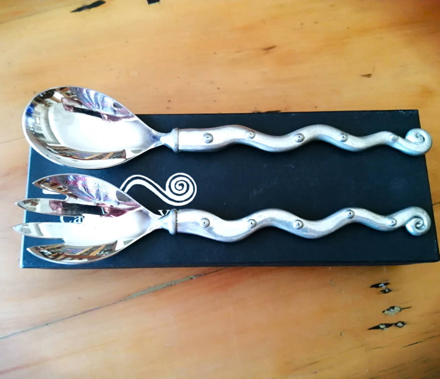 Carrol Boyes set of Serving Spoons Strive Design Boxed
