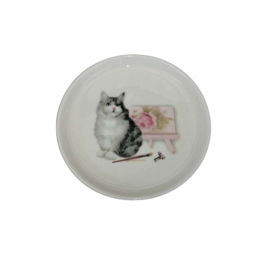 Summer River Cats Bone China Mug Coaster and Tray