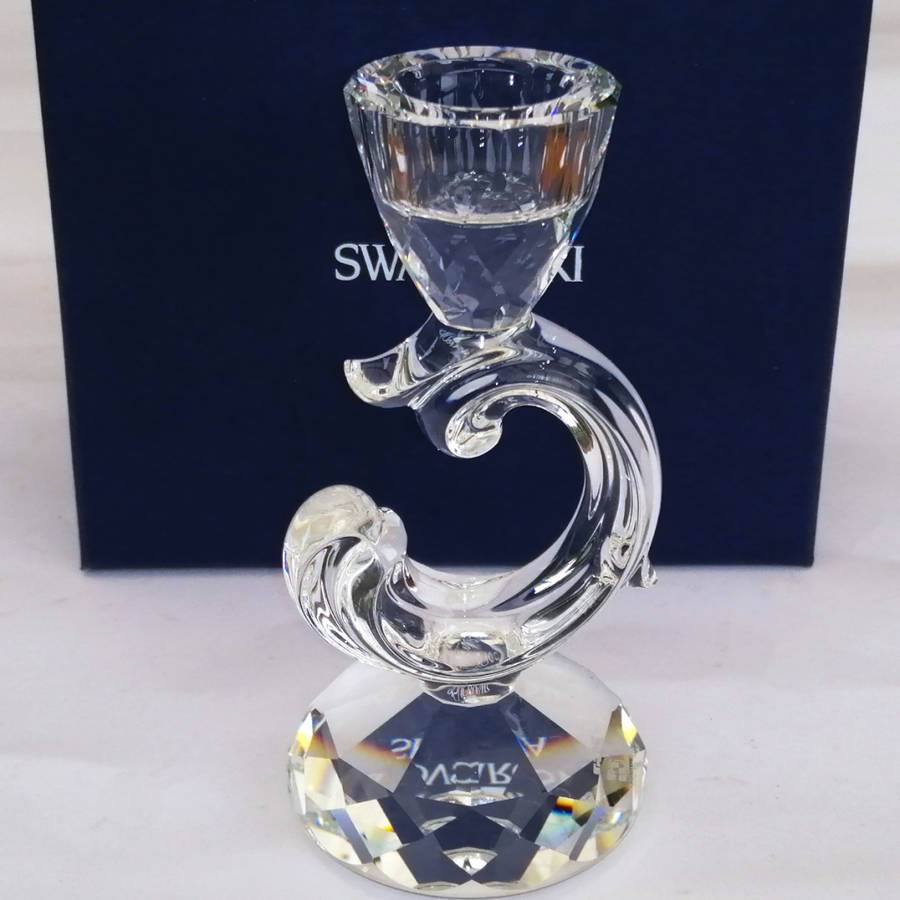 Swarovski Baroque USA Diamond Cut Candle Holder V1
