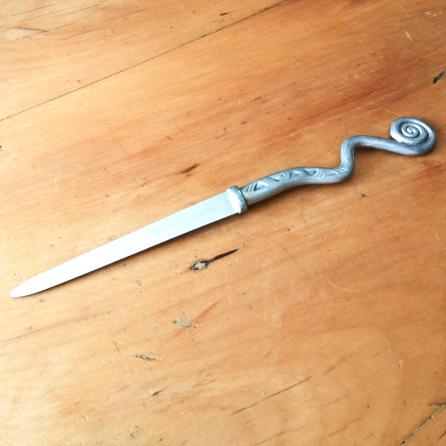 Carrol Boyes Pewter Letter Opener New Coil Tavanic