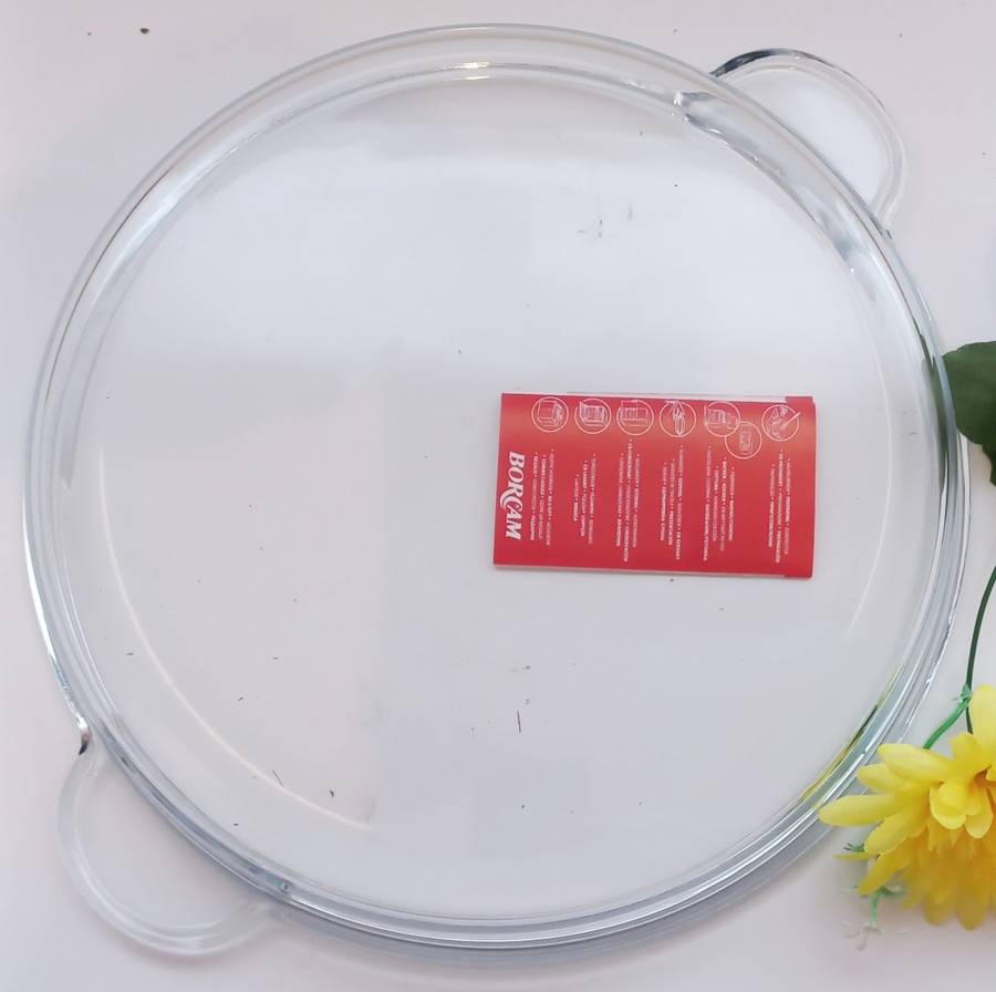 Borcam, Good Quality Round Glass Baking Dish, - NEW !-