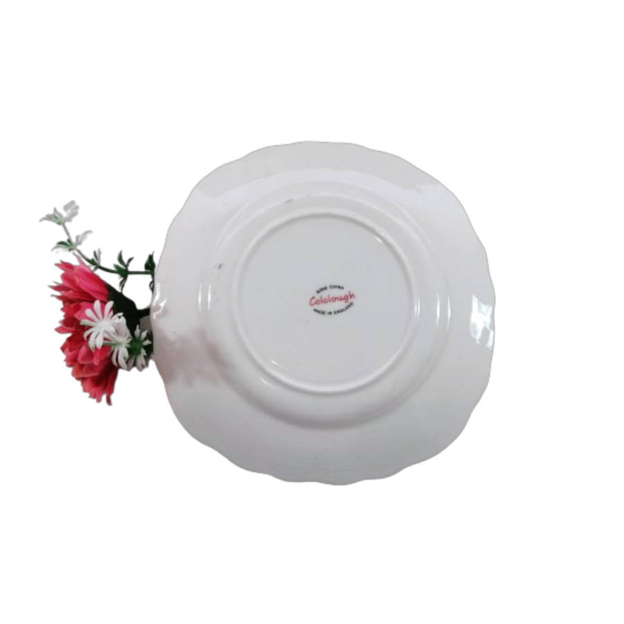 Cololough Pink Plate Fine Bone China England