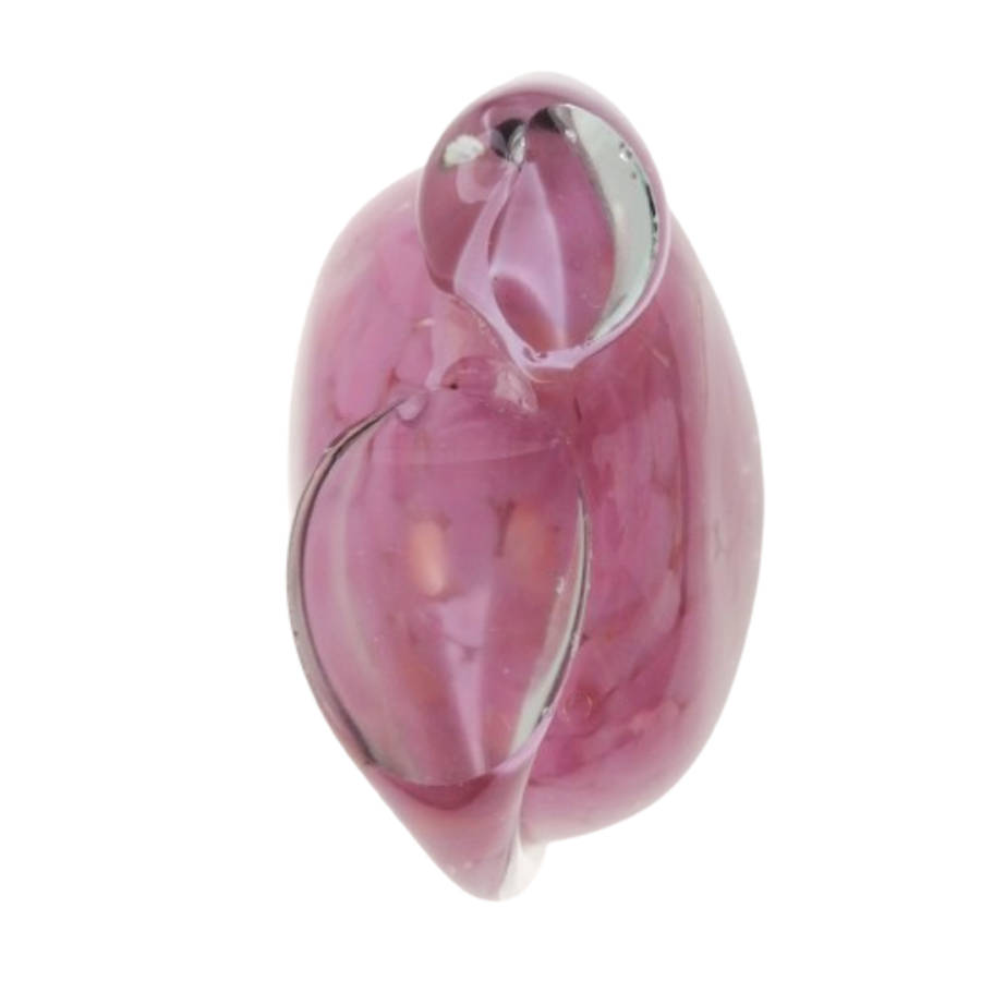 Mdina Hand Blown Pink Mottled Pink Vase
