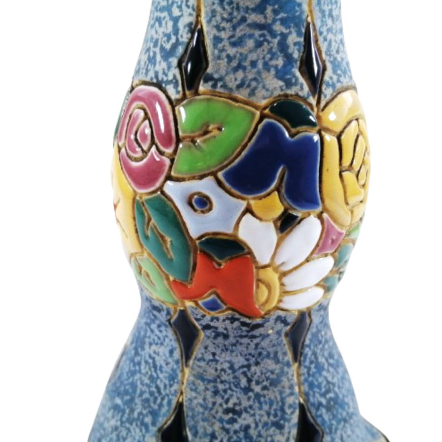 Amphora Czechoslovakian Porcelain Tall Vase