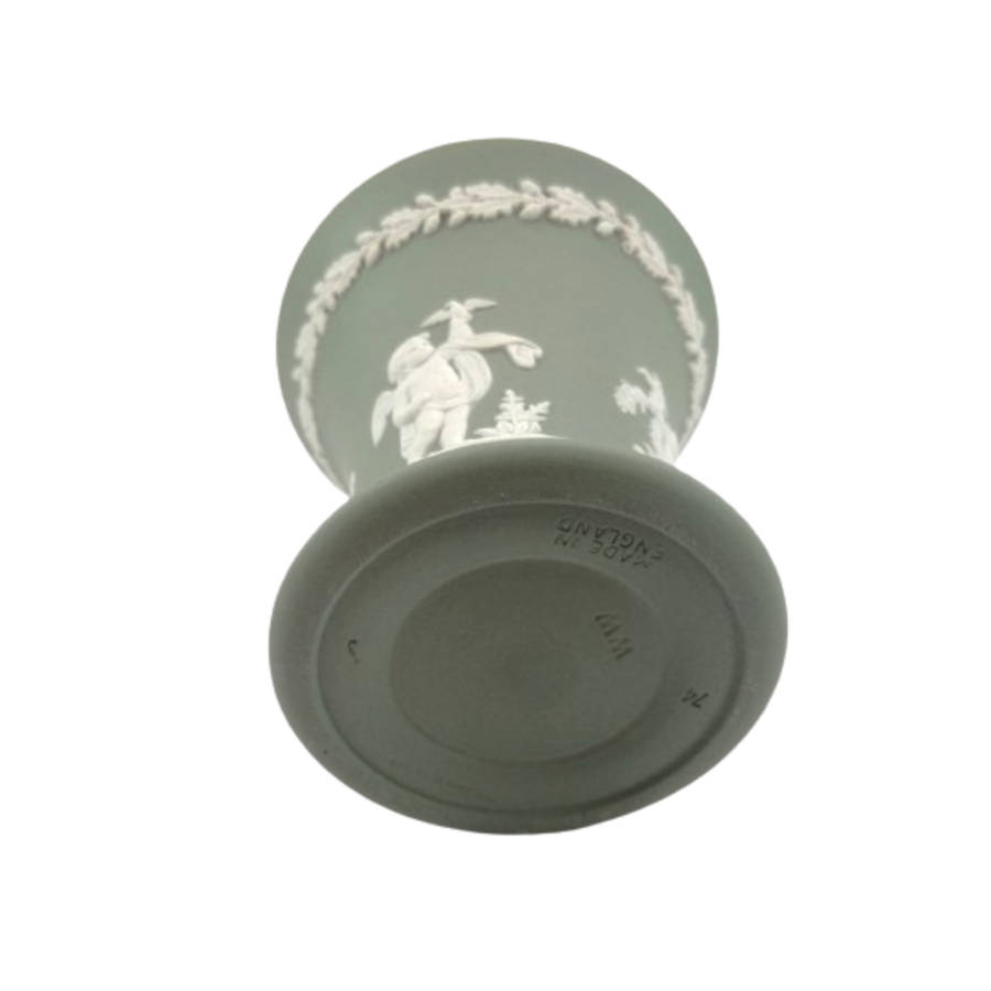 Wedgwood Jasper Sage Green Vase