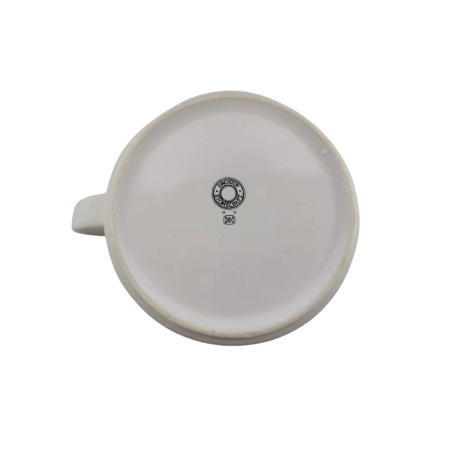 Drosilk Stonewear White Yellow flowers Tea Pot