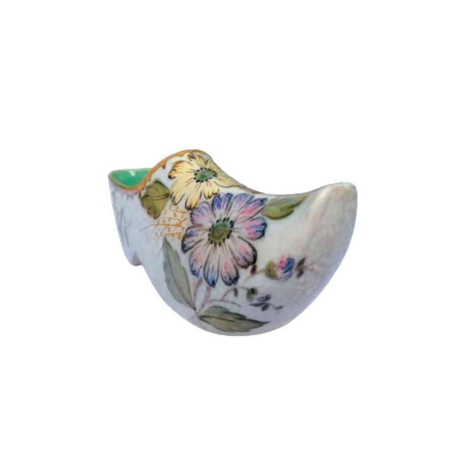 Gouda Zuid - Holland Ceramic Large Flower Clog Shoe