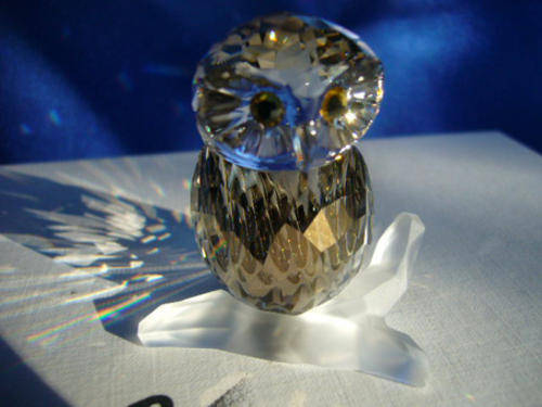 SWAROVSKI BARN OWL QUARTZ COLOUR BNIB