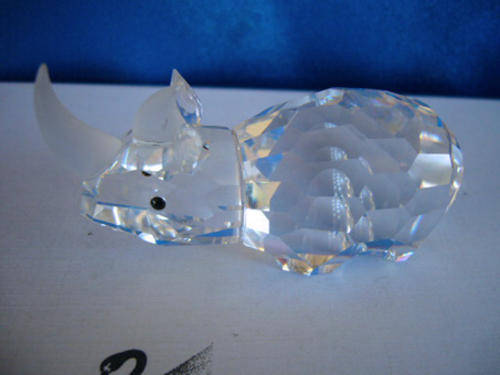GENUINE SWAROVSKI  Large Rhino -  Swan Logo
