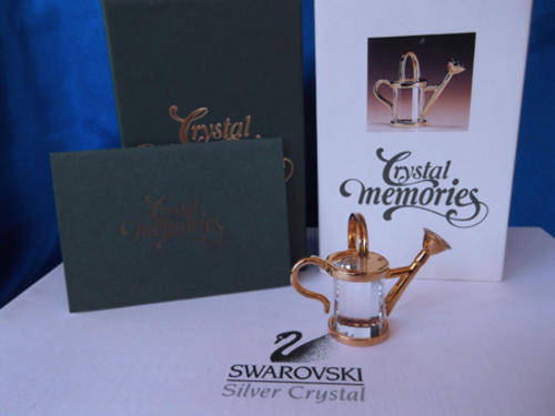 GENUINE Memories Swarovski Crystal Watering Can