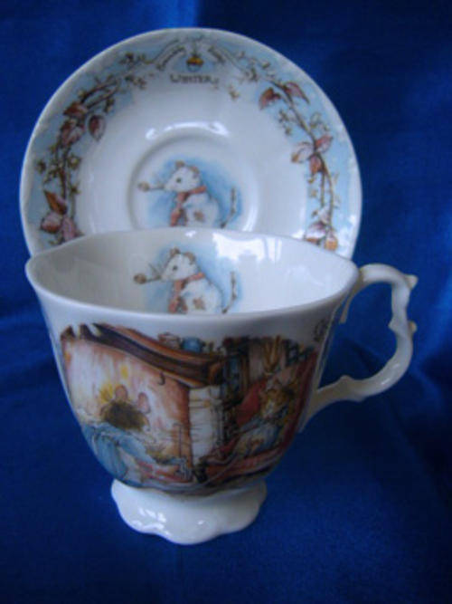 Royal Doulton - Bramley Hedge Cup and Saucer " Winter"
