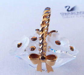 GENUINE Swarovski Crystal Memories FLOWER BASKET