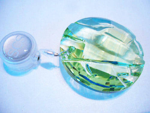 SWAROVSKI CRYSTAL BAMBOO BRIGHT GREEN Window Hanger  #