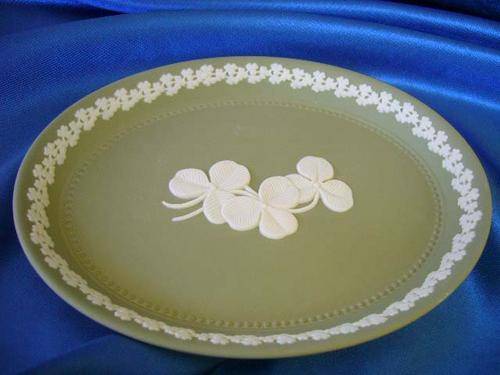 ****** Wedgewood Green Jasperwear  - Large Plate ******