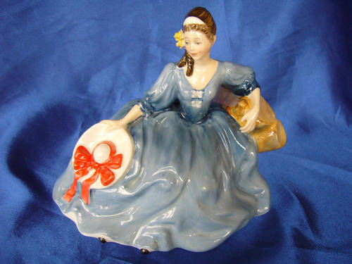 Royal Doulton Lady Figure Figurine Blue ELYSE HN 2429