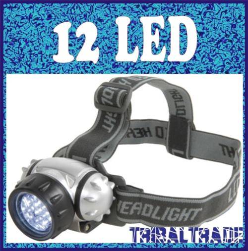 2 Units on Auction!! 12LED HEADLAMP - Wide Beam Ultra Bright High Intensity LED Light.