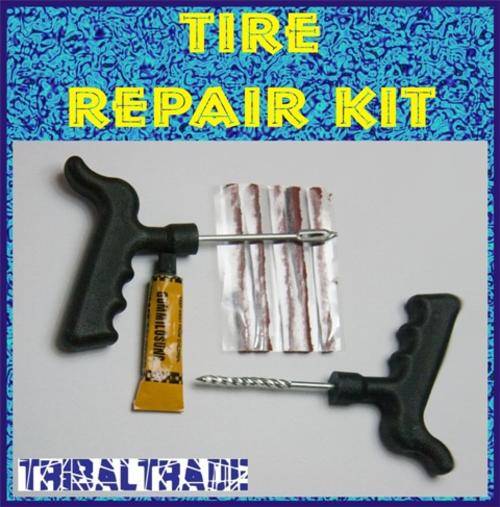TUBELESS TIRE REPAIR KIT - Repair your own punctures - IDEAL FOR THE OUTDOOR ENTHUSIAST!!