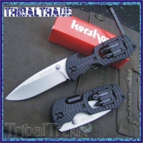 2 to GO!! KERSHAW 1920 SELECT FIRE MANUAL FINE EDGE KNIFE MULTI-TOOL - Satin Finish Blade - QUALITY!
