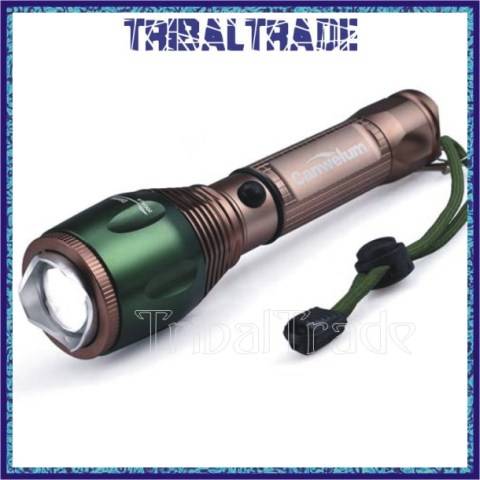 8 KITS to Go! T6061 MECHANICAL ZOOM LED Rechargeable Torch Kit - RAINPROOF - 5 Modes Zoom & SOS!