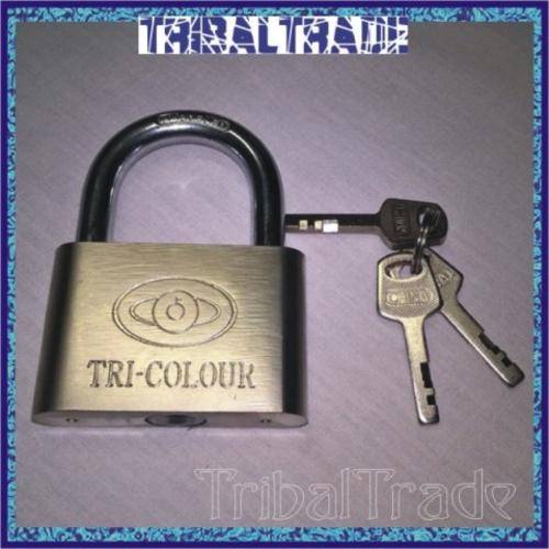 TRI-COLOUR TOP SECURITY LOCK - 70mm - 12 AVAILABLE!!