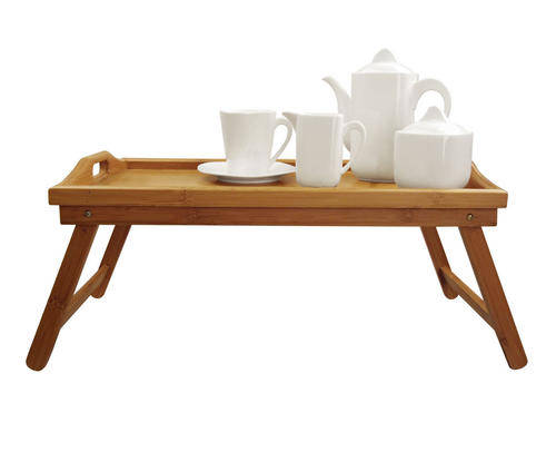 Breakfast tray with fold up legs