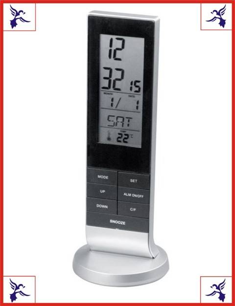 Designer weather station desk alarm clock.