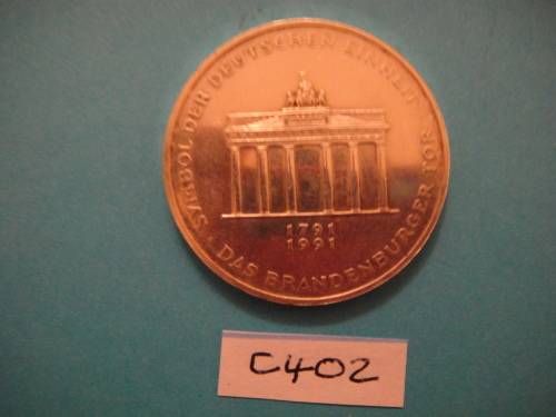 10 Deutsche Mark 1991 German Silver Coin