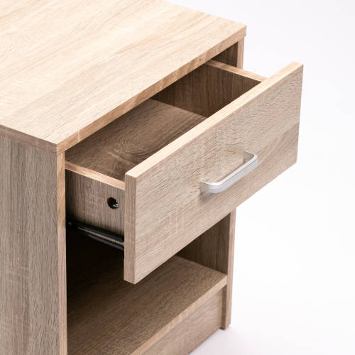 BEDSIDE TABLE -  LIGHT OAK COLOUR