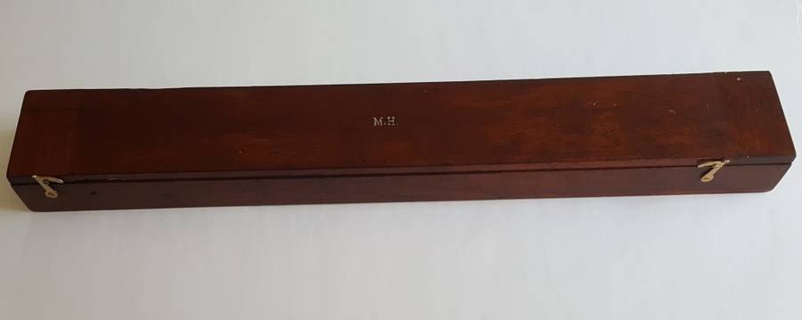 REDUCED! Large Boxed Brass and Steel Arclight Rolling Ruler With A History, circa 1958.