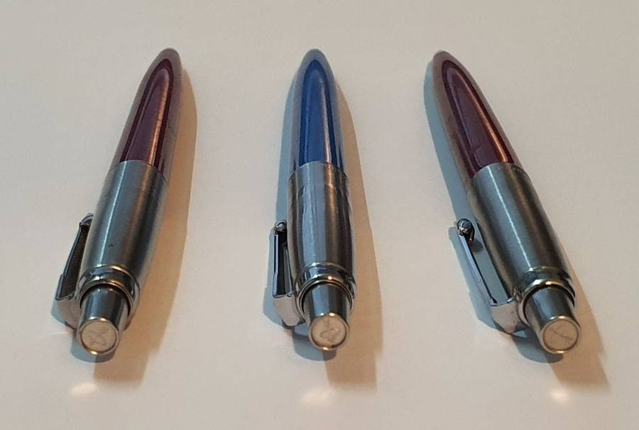 A Trio of Parker Ball Point Pens  All in Good Working Condition