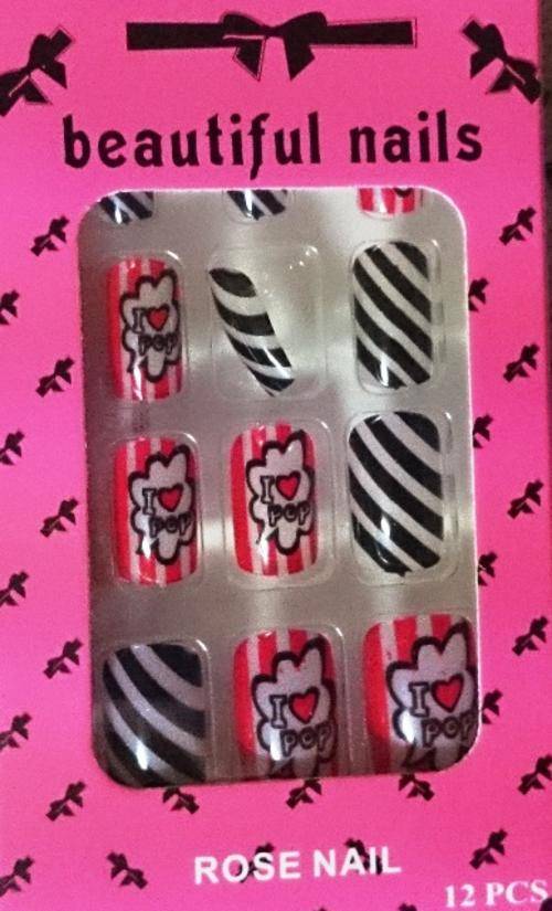Designer false nails 12 piece