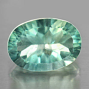 GORGEOUS 6.94 CT 100% NATURAL GREENISH BLUE FLUORITE - MUCH MORE BEAUTIFUL THAN THE IMAGE!