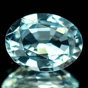 STRIKING 1.07CT 100% NATURAL TOP BLUISH WHITE VVS AQUAMARINE - MARCH BIRTHSTONE!
