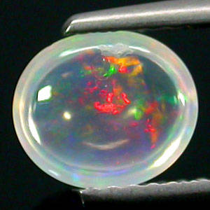 GORGEOUS 0.97 CTS NATURAL WHITE MULTI-COLOUR SUDANESE CRYSTAL OPAL - 2 AVAILABLE!