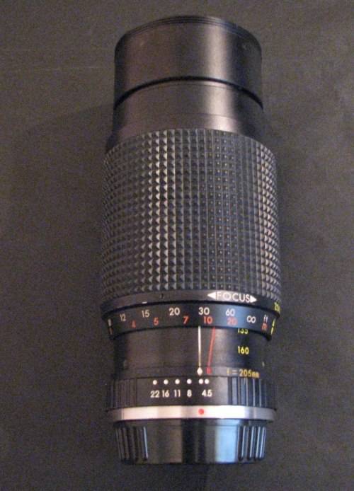 Pentax Compatible Zivnon TMC Zoom 35mm SLR 80mm to 205mm Camera Zoom Lens