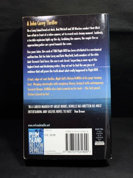 Nelson DeMille Night Fall Softcover Book