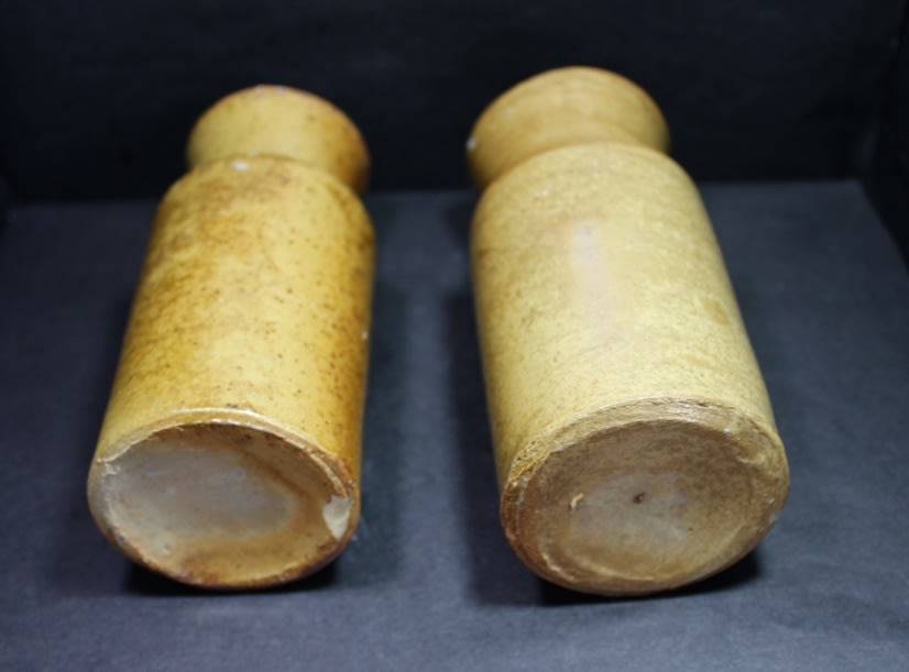 Vintage Small Stoneware Ink Bottles and Containers