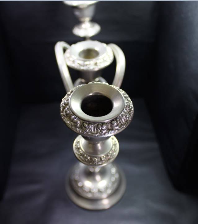 Vintage Silver Plated IANTHE 3-Sconce Candelabra Candle Holder