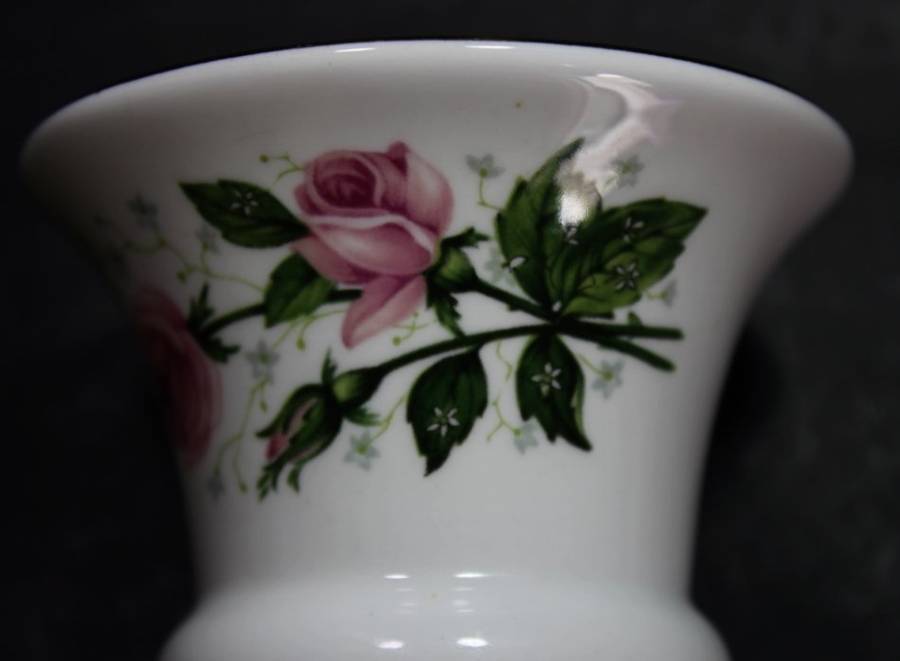 Crown Staffordshire Bone China Miniature Vase.