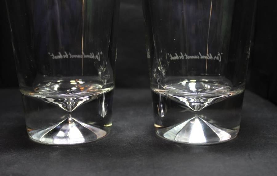Johnnie Walker Pair Tall Scotch Whisky Glasses