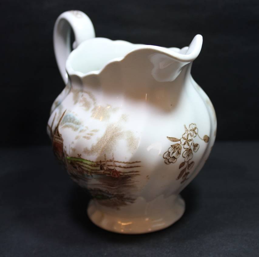 Johnson Bros Tulip Time Sauce Jug.