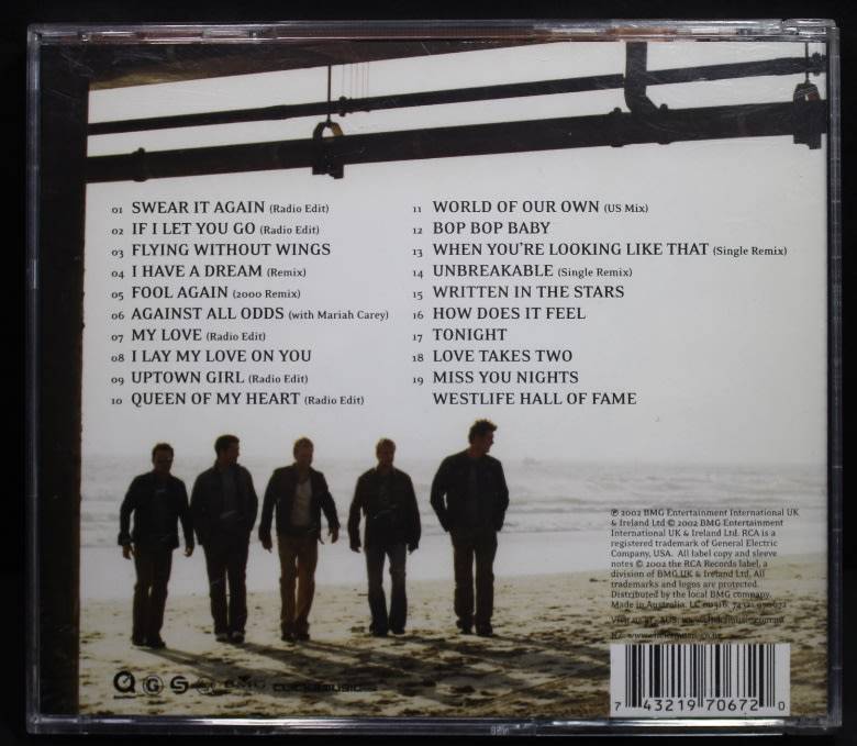 Westlife Unbreakable: The Greatest Hits Volume 1 CD.