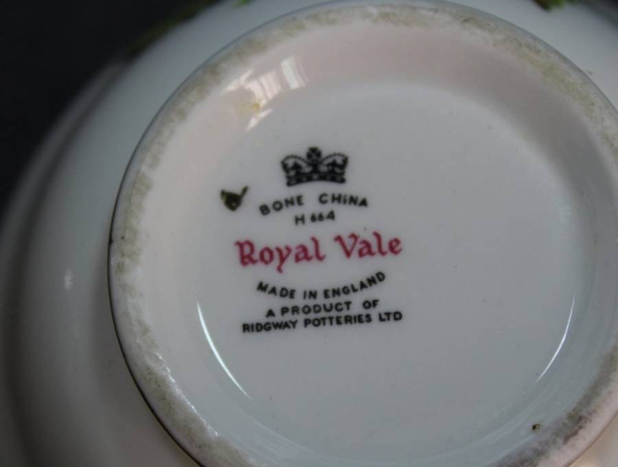 Ridgway Potteries Royal Vale Bone China Milk Jug and Sugar Basin