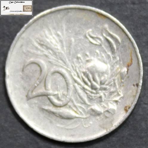 South Africa 20 Cent 1965 Coin F12