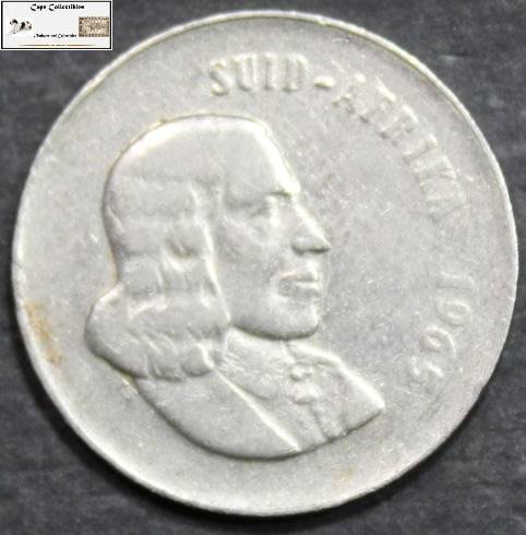 South Africa 20 Cent 1965 Coin F12