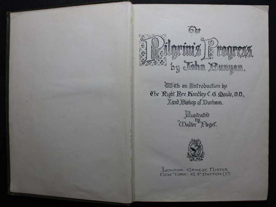 The Pilgrims Progress by John Bunyan (@1910 Edition).