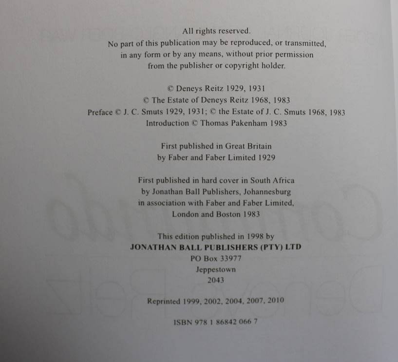 Commando by Deneys Reitz, Softcover Book